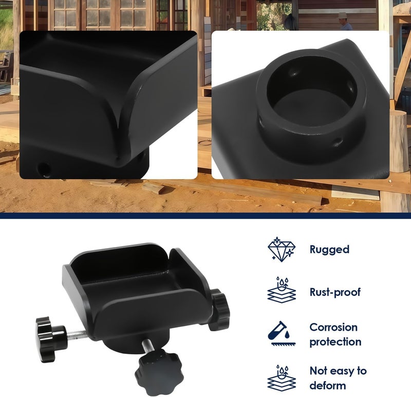 Tordale Bottle Jack Post Adapter for 4x4 Wood Beams, Universal Steel Stand Adaptor with Centering Pin, Fits Most Bottle Jacks, Secure Lift Support for Woodworking, Construction - Image 4
